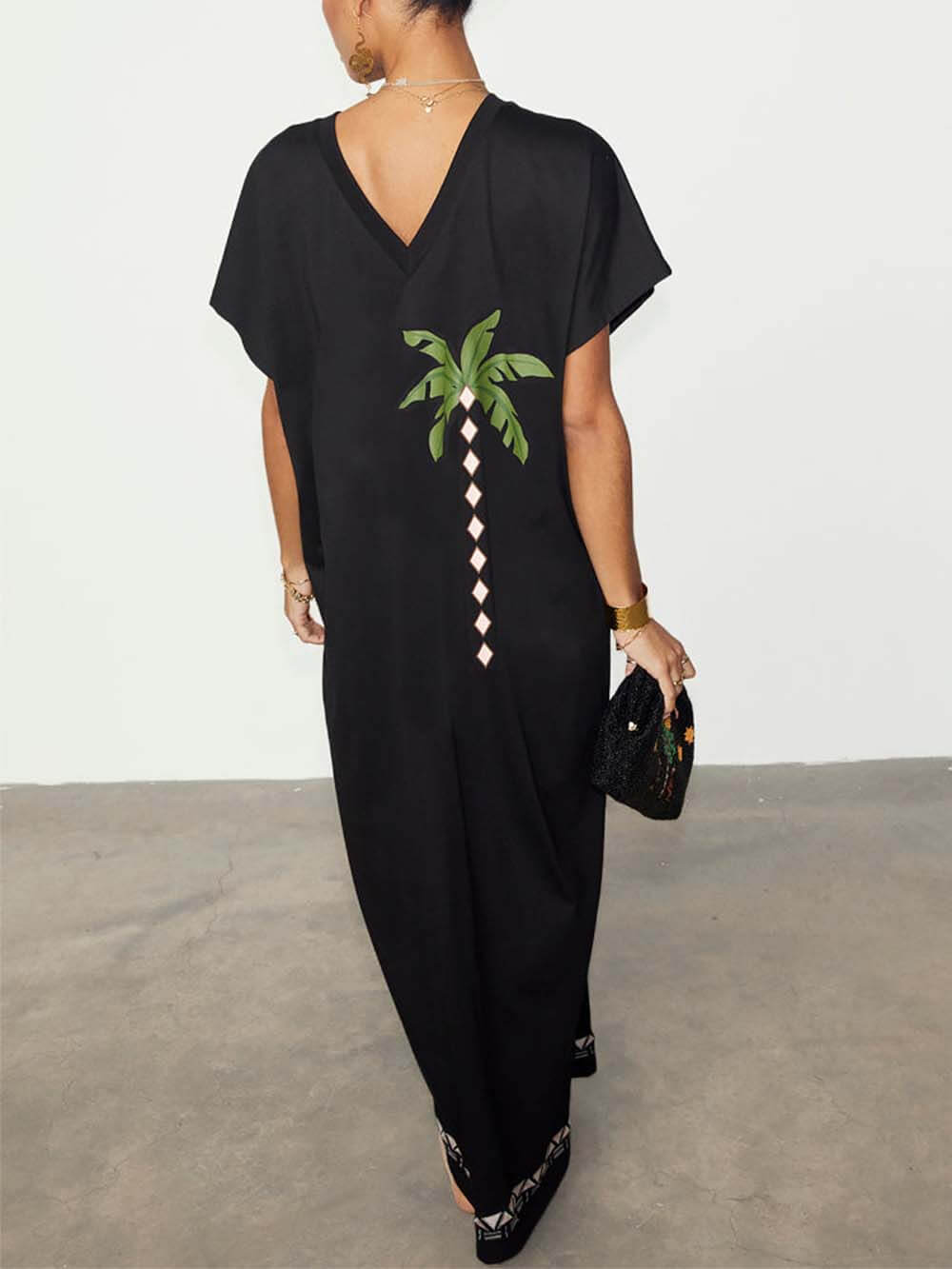 Sunshine Palm T-Shirt Dress