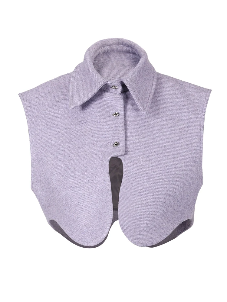 SHORT PURPLE 2 PIECE JACKET with PUFF SLEEVES