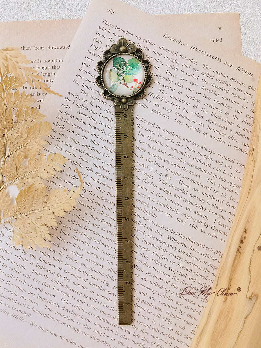 LikeMyChoice? Flower and Bird Retro Metal Bookmark