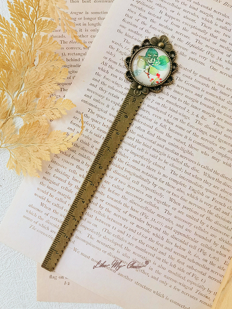 LikeMyChoice? Flower and Bird Retro Metal Bookmark