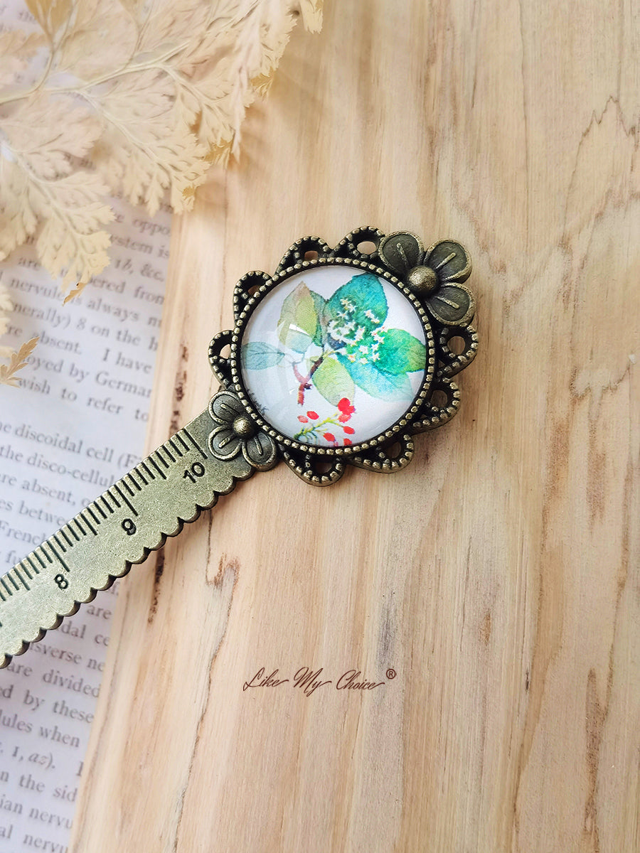 LikeMyChoice? Flower and Bird Retro Metal Bookmark
