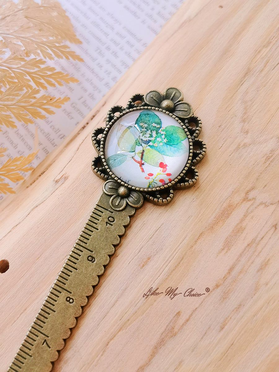 LikeMyChoice? Flower and Bird Retro Metal Bookmark