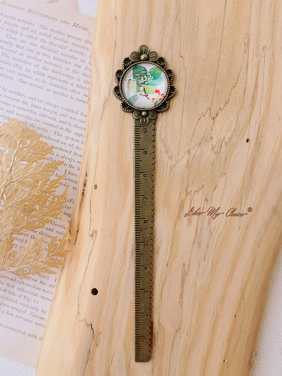 LikeMyChoice? Flower and Bird Retro Metal Bookmark