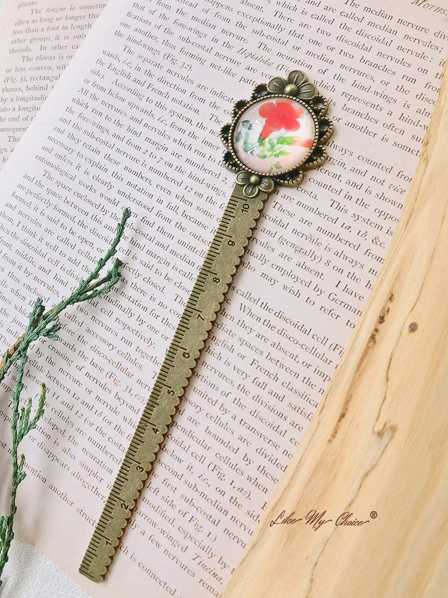 LikeMyChoice? Flower and Bird Retro Metal Bookmark