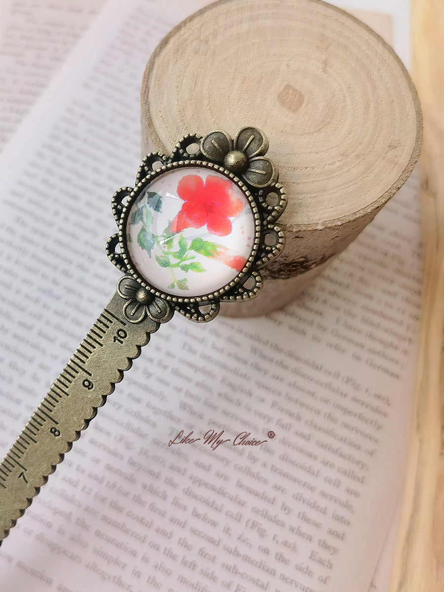 LikeMyChoice? Flower and Bird Retro Metal Bookmark