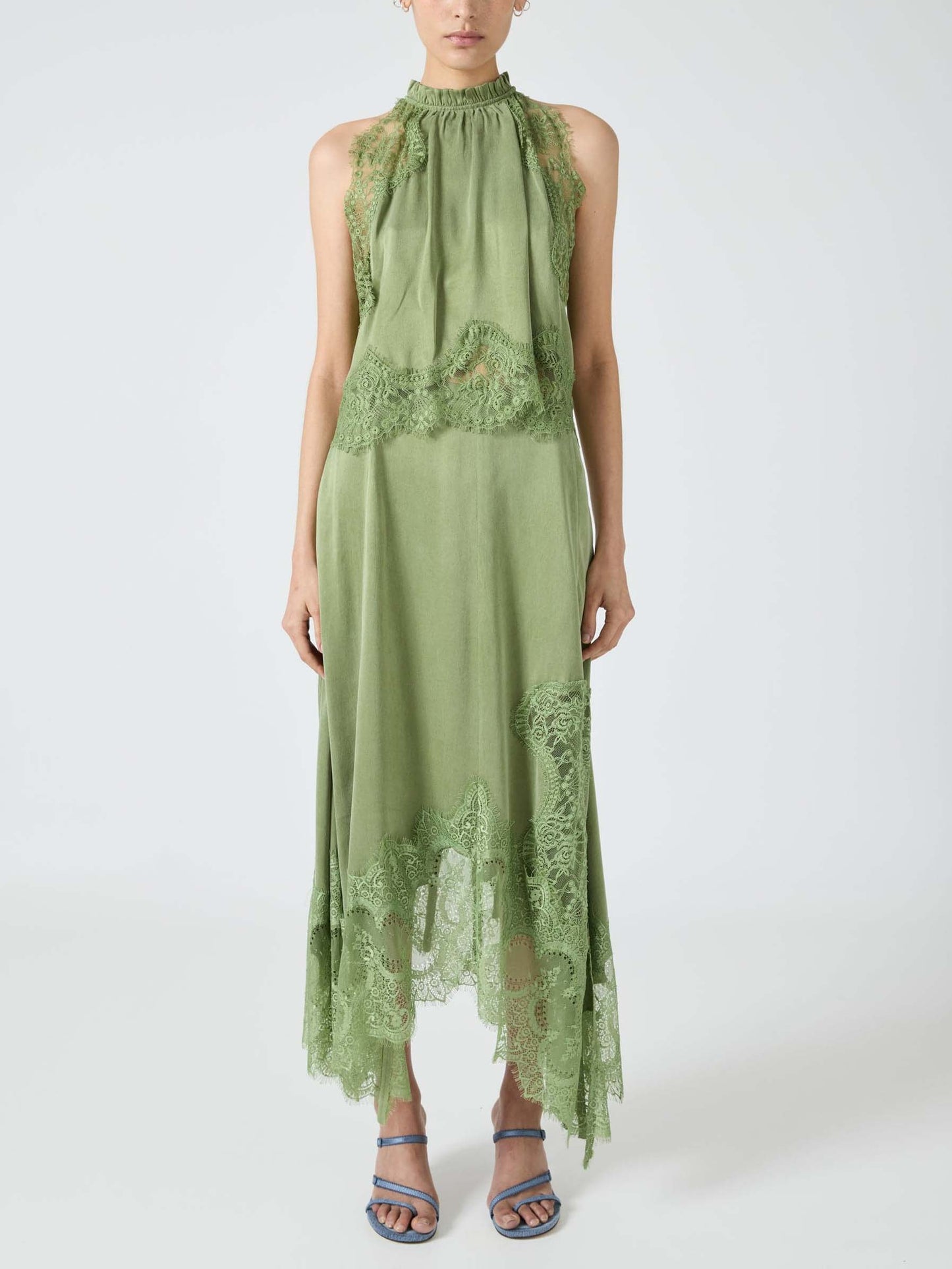 Exquisite Lace Sleeveless Tank Top