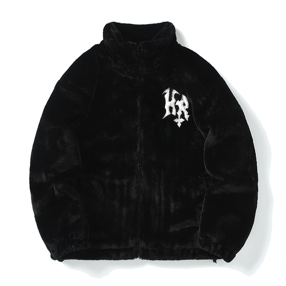 Retro Faux Fur Jacket for Men