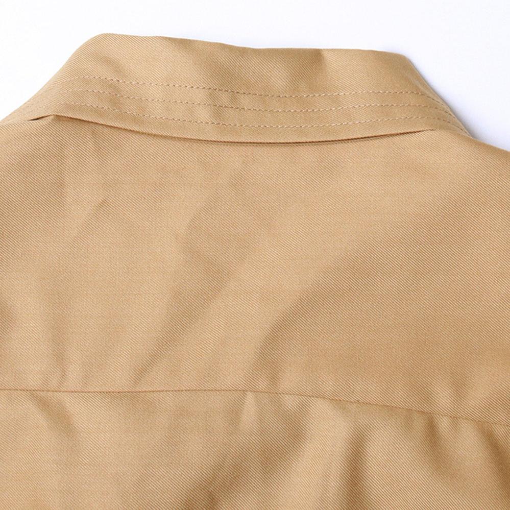 Blazer with Belt and Back Cut - Mustard