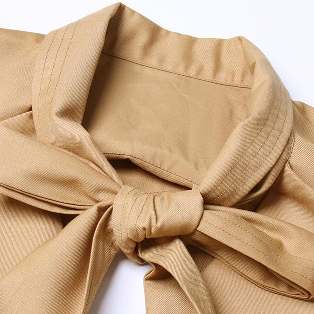 Blazer with Belt and Back Cut - Mustard