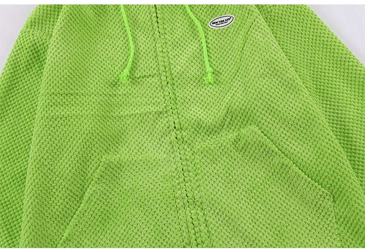 Mystical Green Hoodie Unisex with Demon Horns