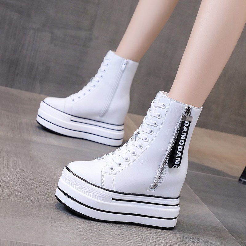 Moda Women's Zip Platform Ankle Boots