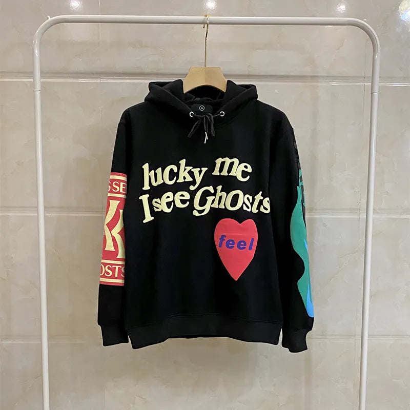 Lucky Me I See Ghosts Unisex Hooded Sweatshirt