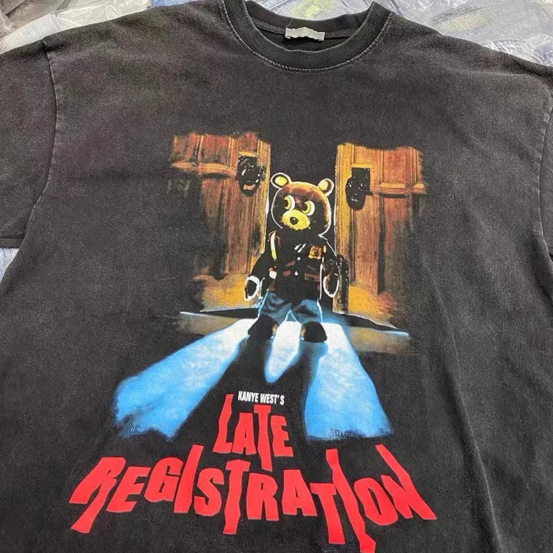 Late Registration Tee - Drop-Out Bear Print