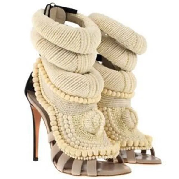 Giuseppe Zanotti "Kanye" Inspired Luxury Pearl Embellished Sandals