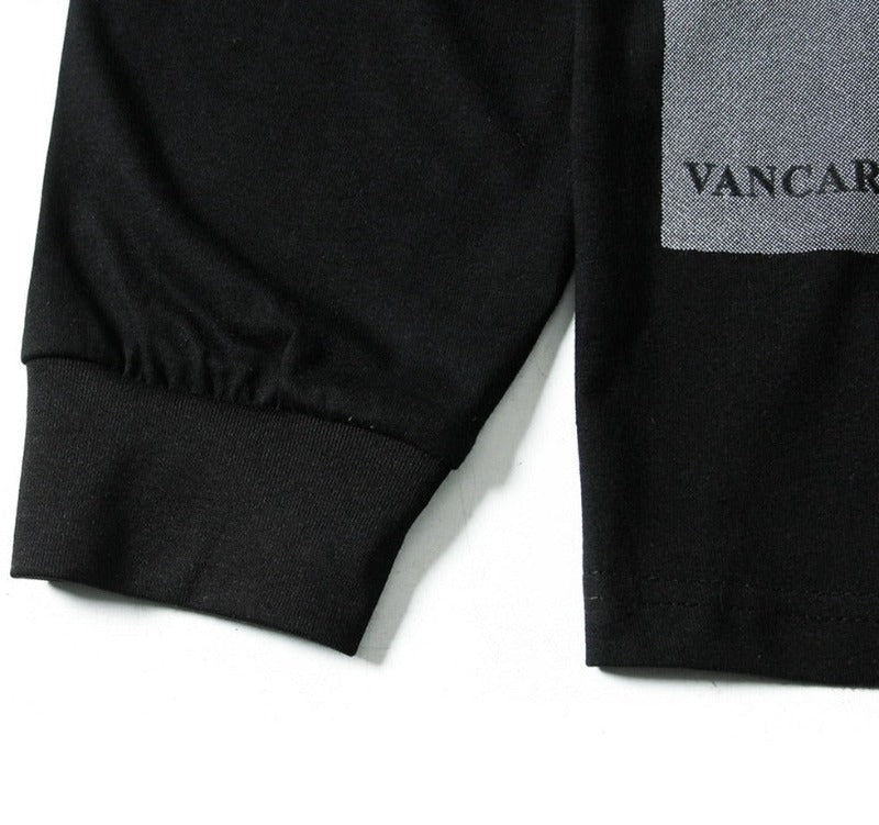Long Sleeve Graphic T Shirt - Shadow Print