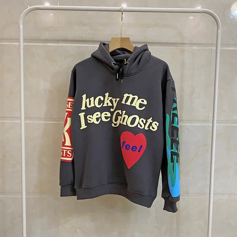 Lucky Me I See Ghosts Unisex Hooded Sweatshirt