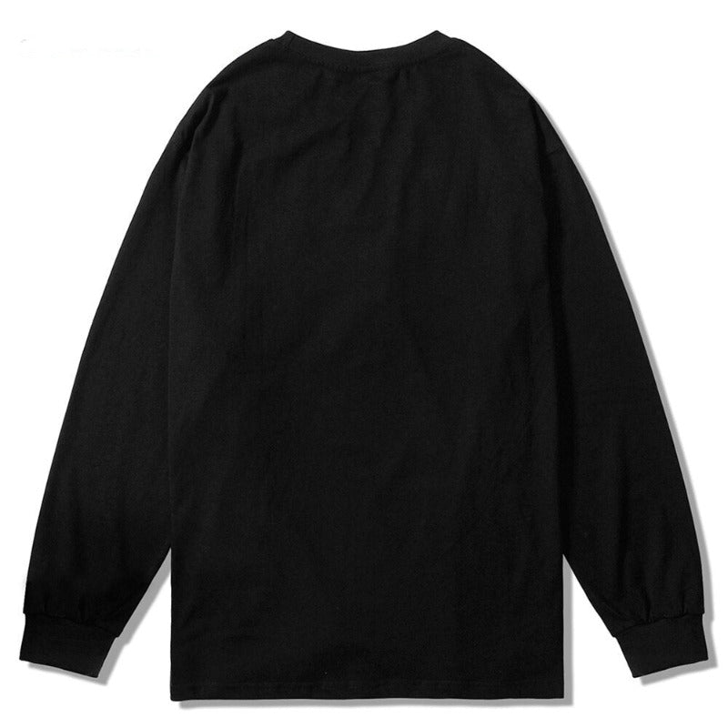 Long Sleeve Graphic T Shirt - Shadow Print