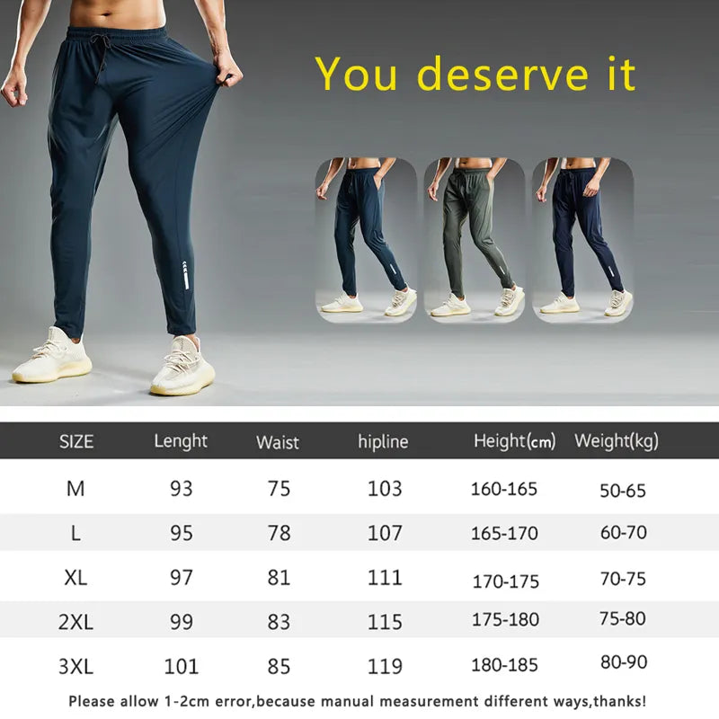 Elastic Men's Running Sport Pants: Jogging, Training