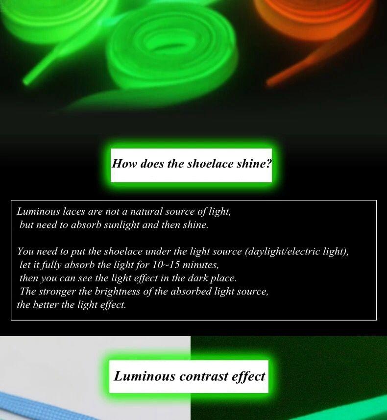 Glow in the Dark Shoelaces