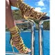 Gladiator Rope High Heel Sandals