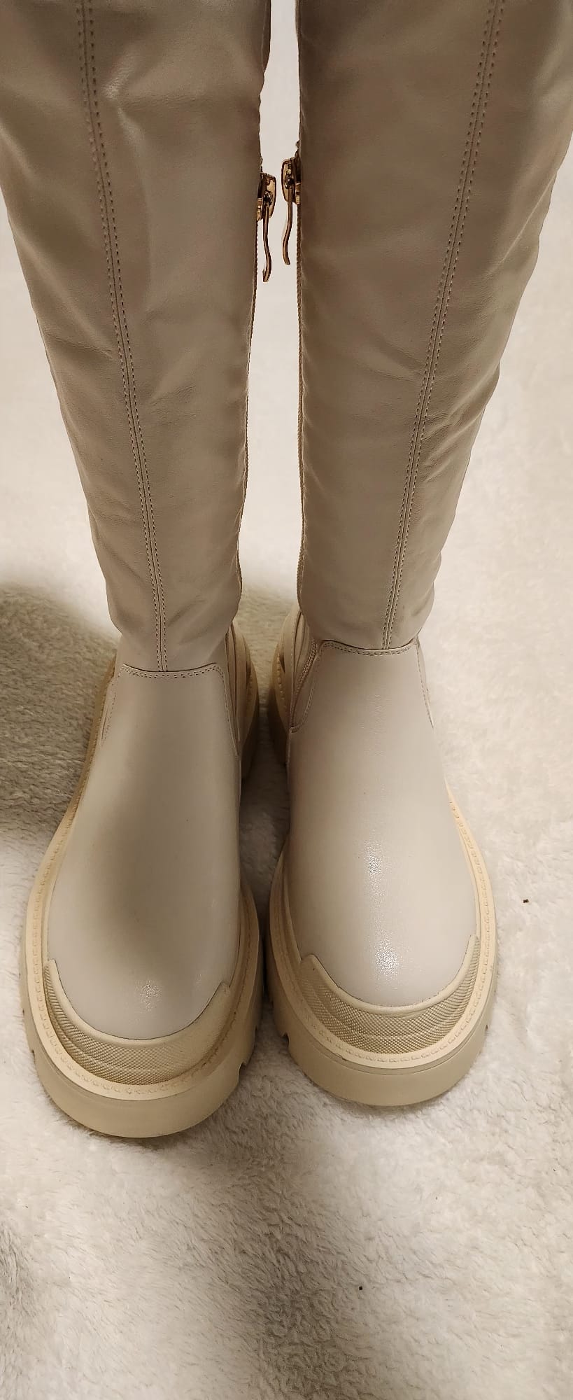 Clearance -Over The Knee Side Zip Up Boots