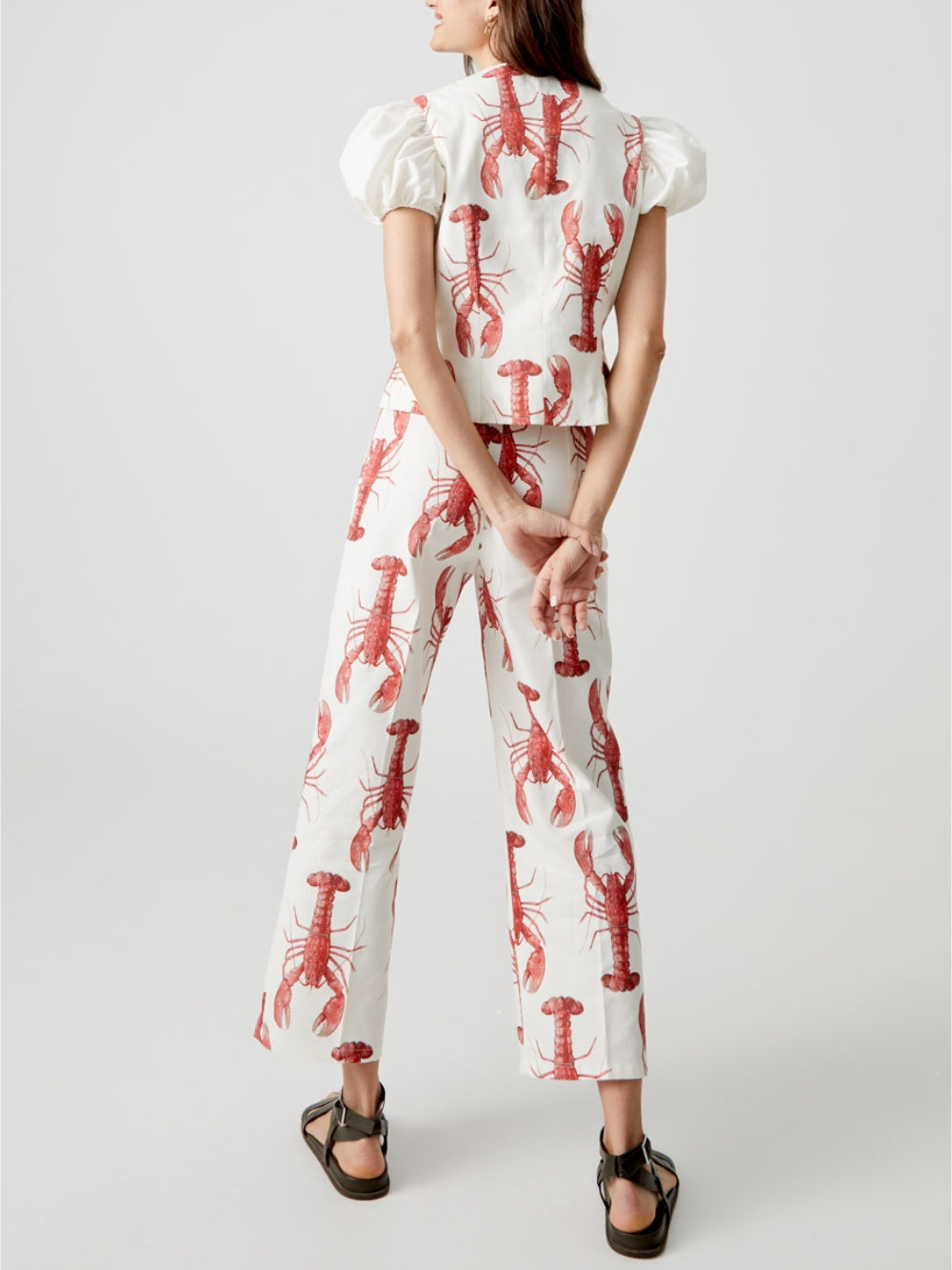 Straight Lobster Print Pants