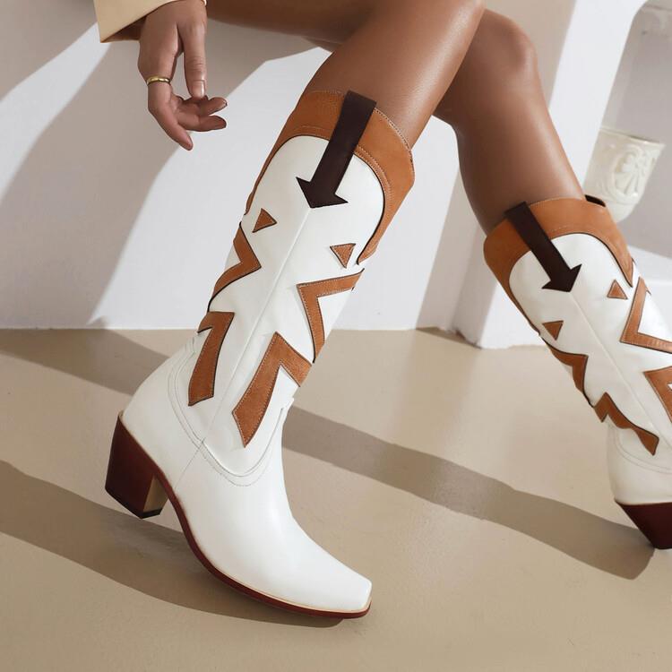 Clearance - Fendi Inspired White Thigh High Boots