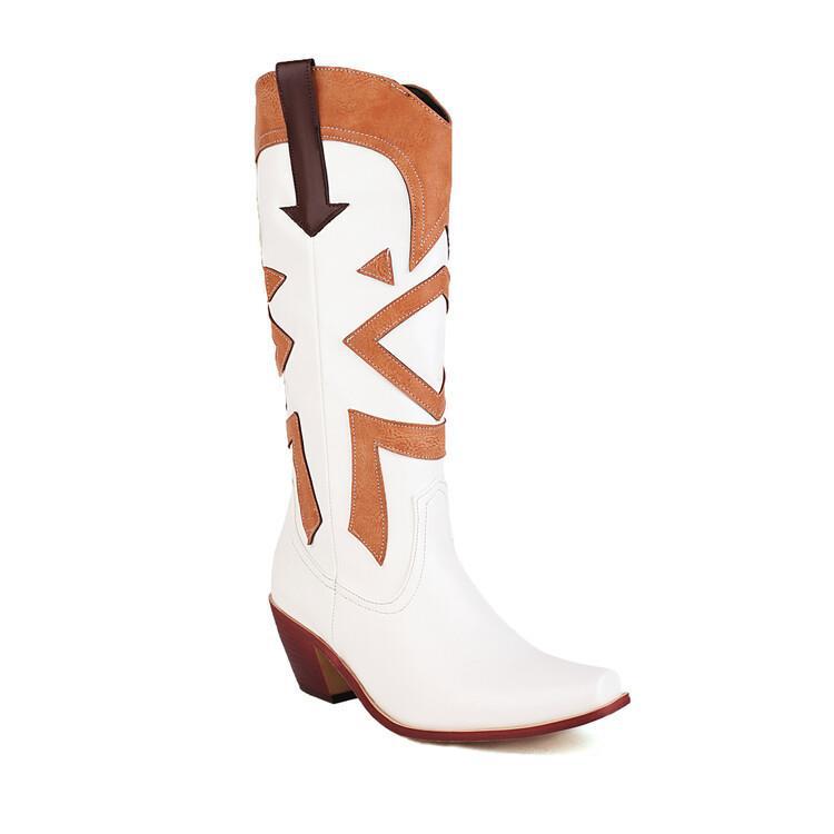 Clearance - Fendi Inspired White Thigh High Boots