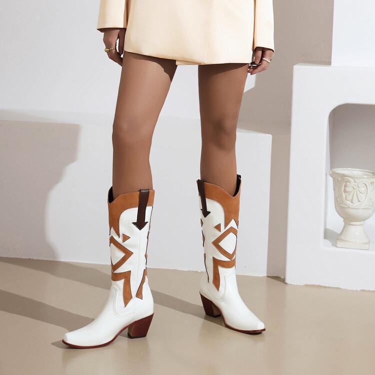 Clearance - Fendi Inspired White Thigh High Boots