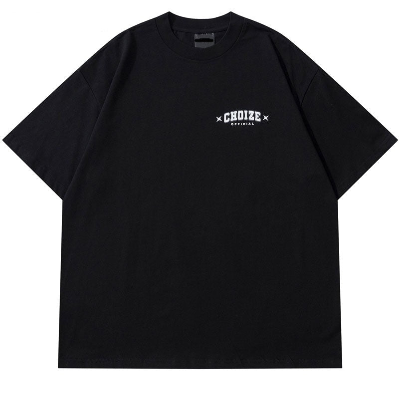 Oversized Graphic Print Choize T Shirts Men