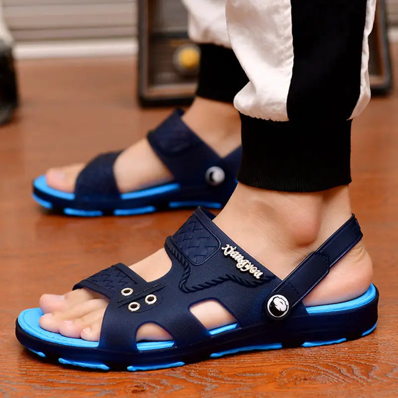 Summer Sandals: Outdoor Beach Indoor Durable Anti-Slip Peep Toe Men's