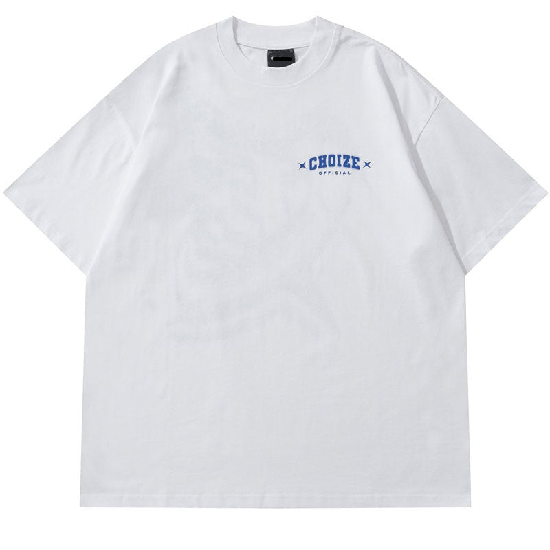 Oversized Graphic Print Choize T Shirts Men
