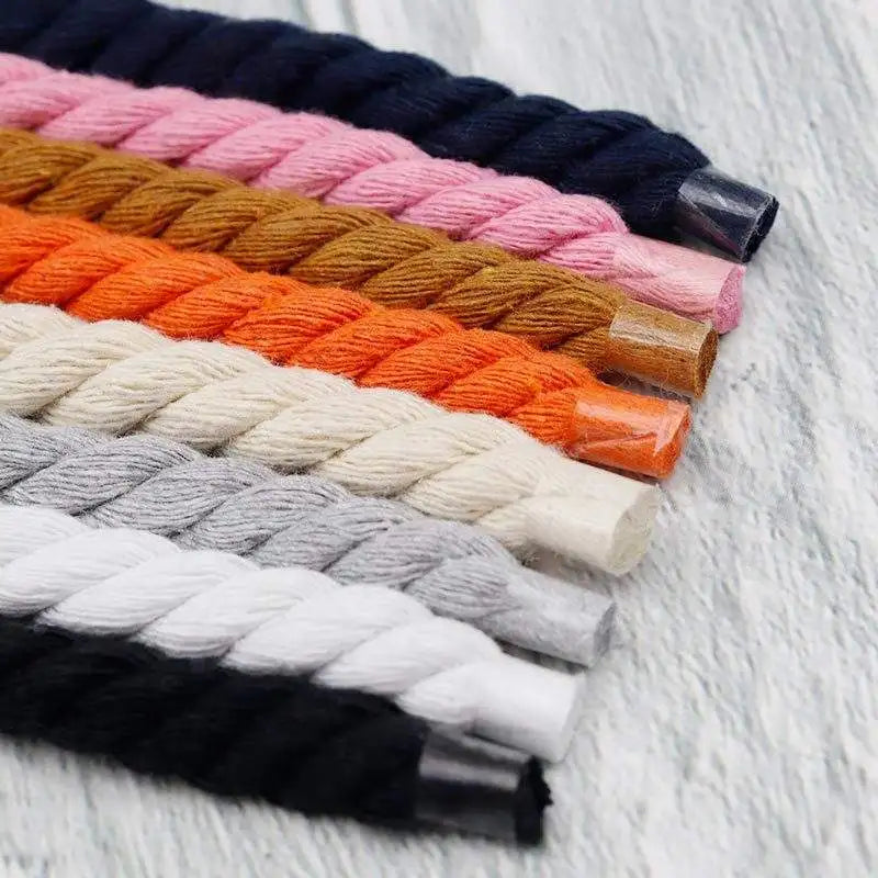 Stylish 10MM Round Linen Rope Laces AF1 - Urban Style AF1/AJ Shoe Rope!