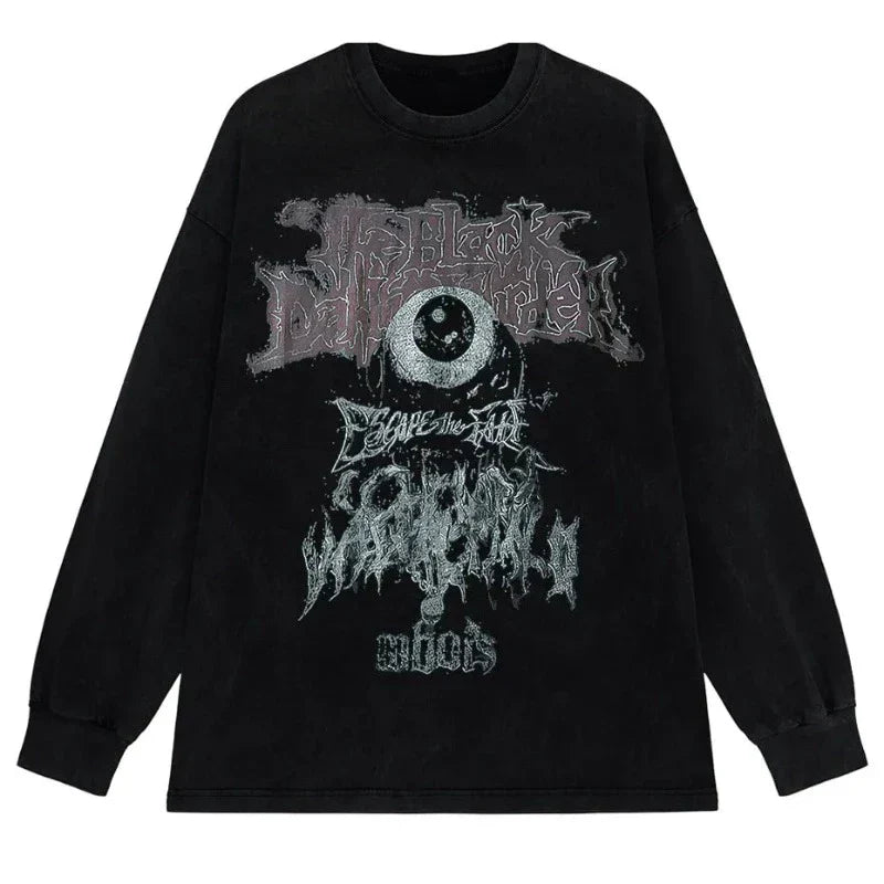 Evil Eye Shirt for Men - Dark Streetwear Hip Hop T-Shirt