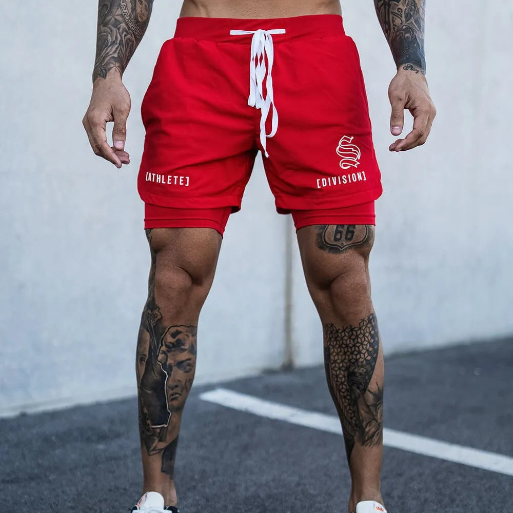 2-in-1 Running and Gym Quick Dry Shorts for Men