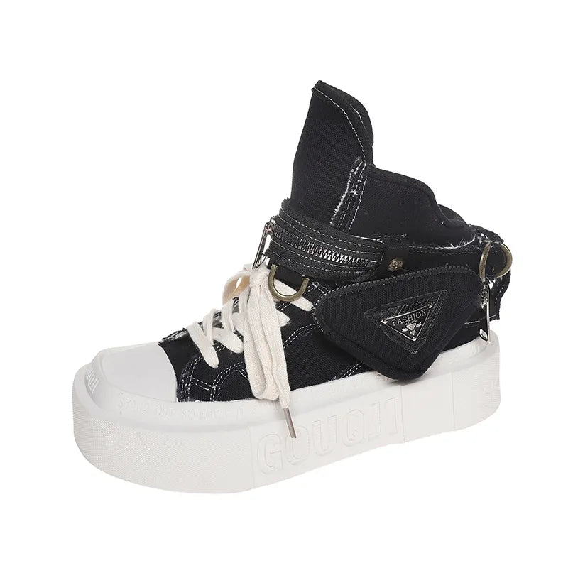 Denim Platform Boots for Women