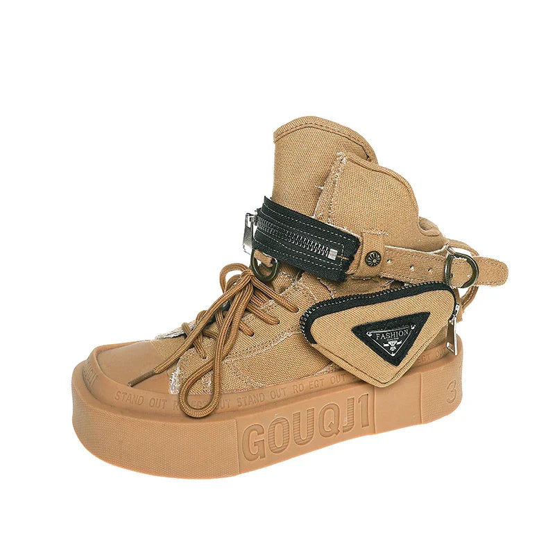 Denim Platform Boots for Women