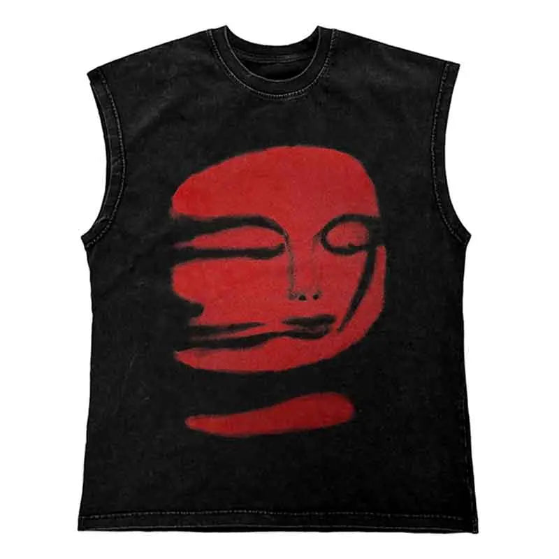 Gangsta T Shirt - Washed Tank Top for Men