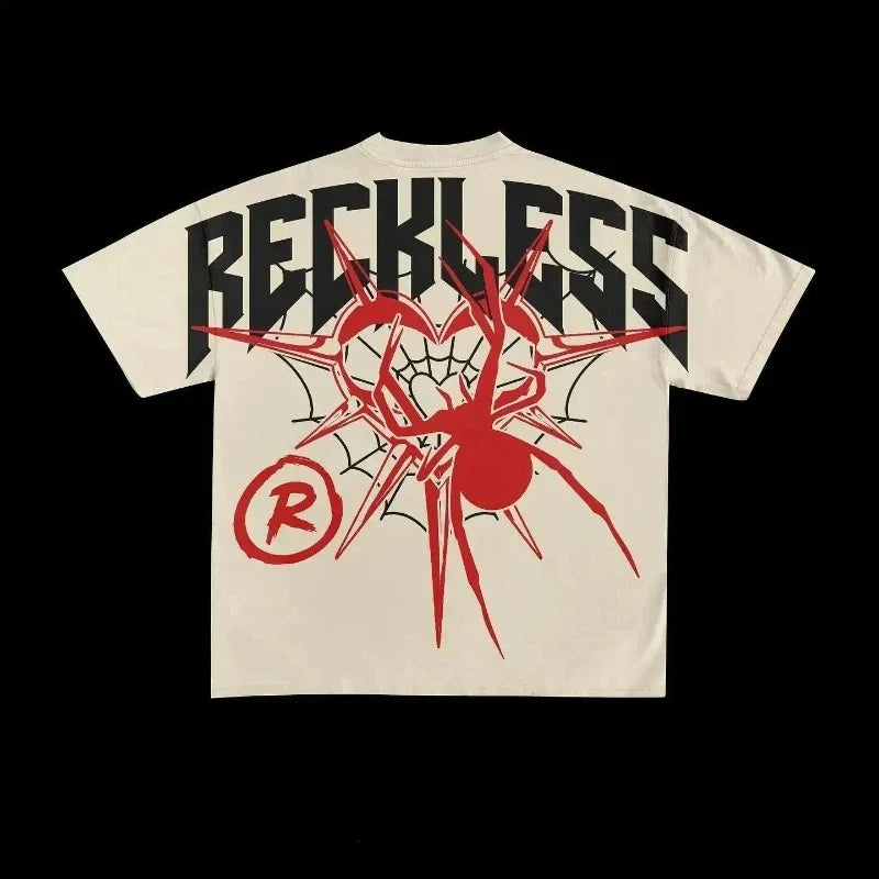 Oversized Y2K Goth: American Graphic Tees
