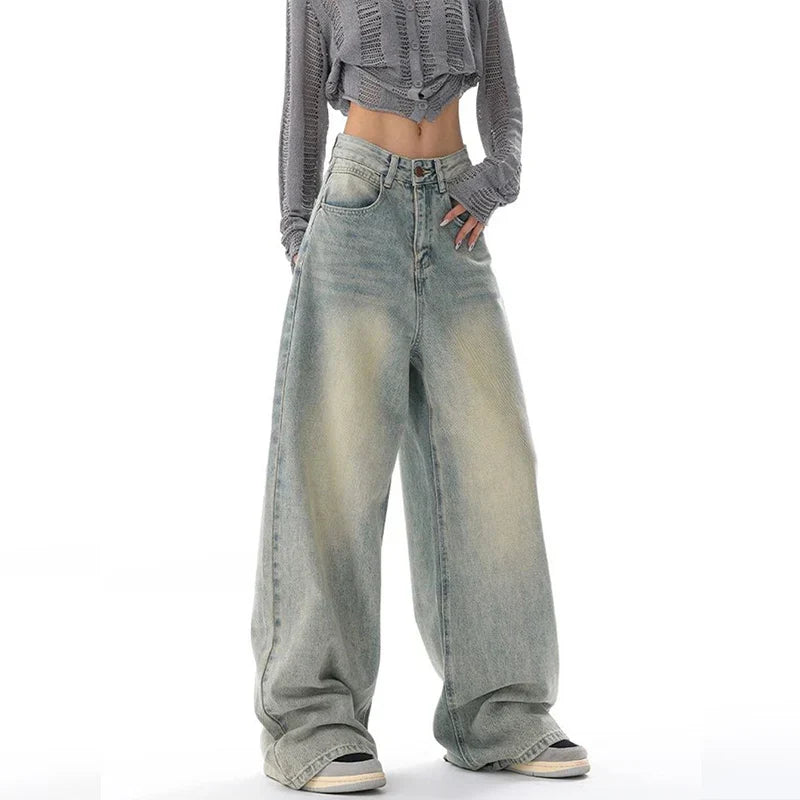 High Waisted Baggy Jeans Bliss for Women
