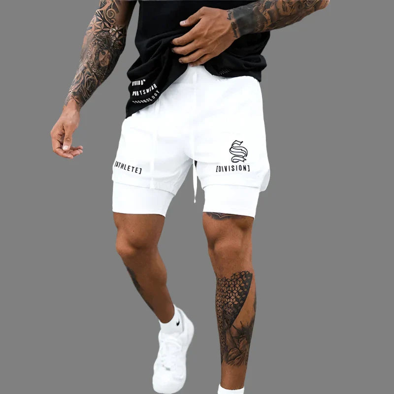 2-in-1 Running and Gym Quick Dry Shorts for Men
