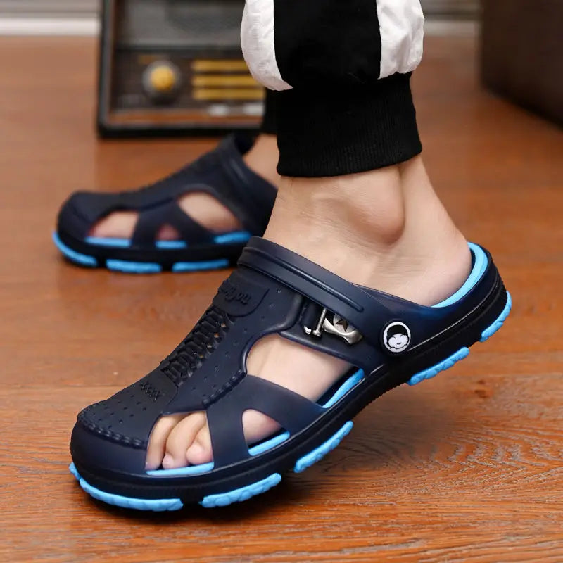 Summer Sandals: Outdoor Beach Indoor Durable Anti-Slip Peep Toe Men's