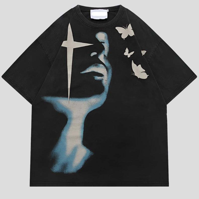 Shadow Graphic Print T-shirts for Men