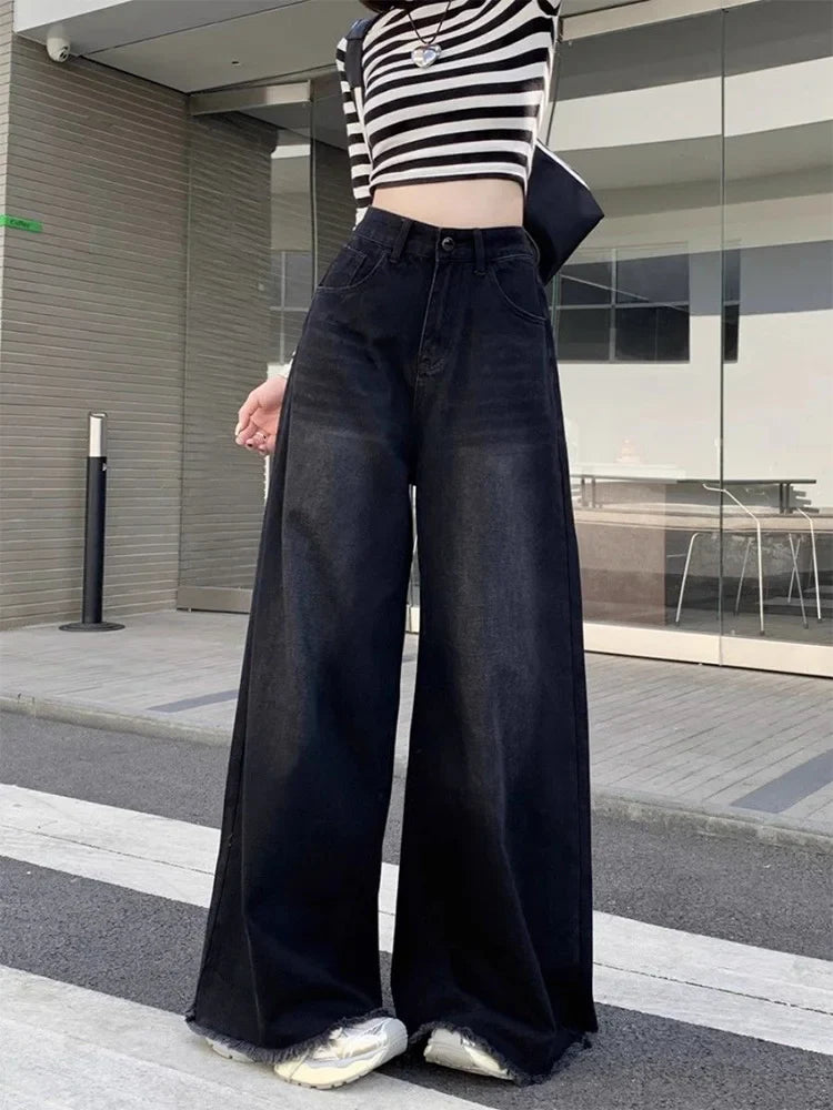 Wide Leg Jeans Denim Pants for Women