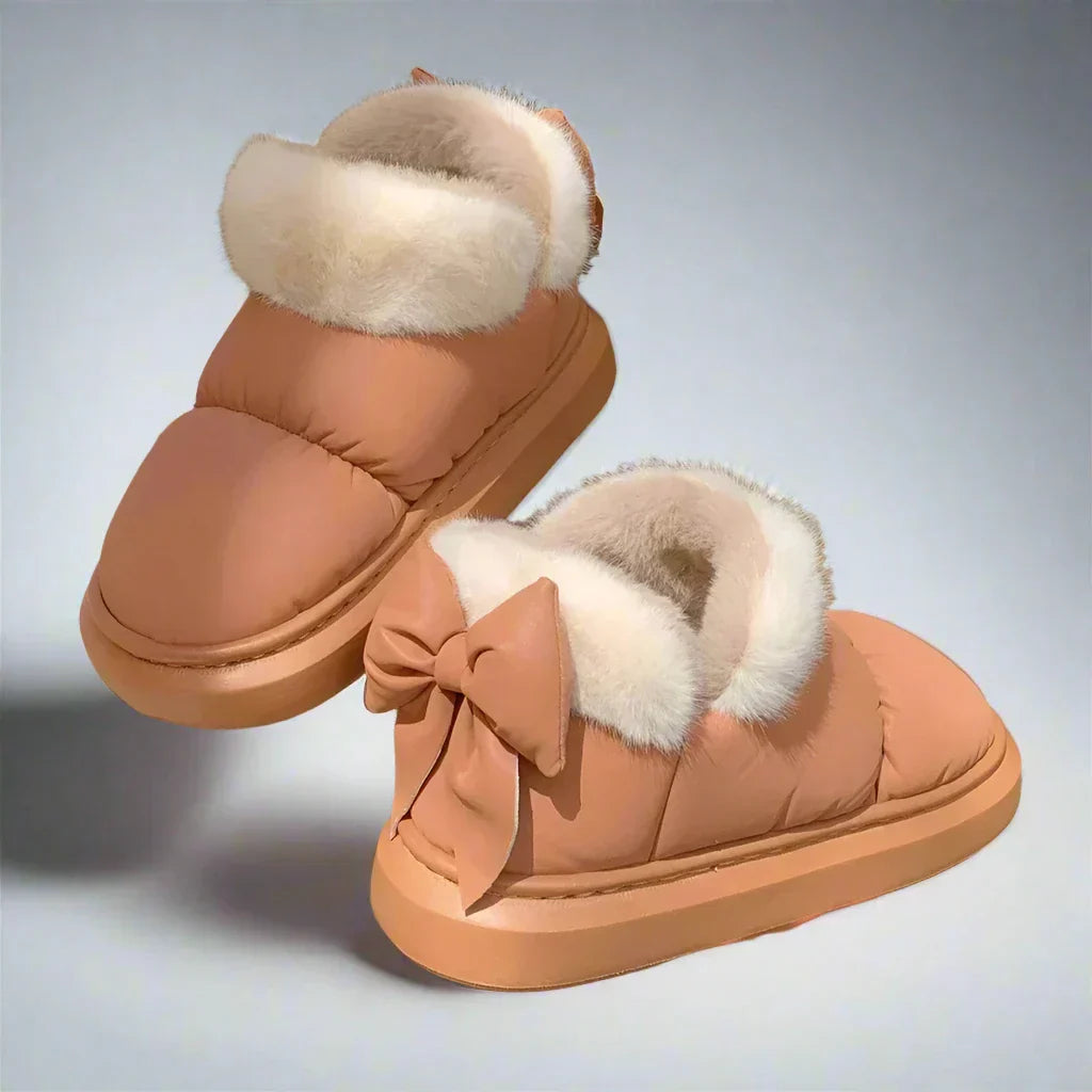 Booties for Women: Winter Cute Bow Ankle Boots