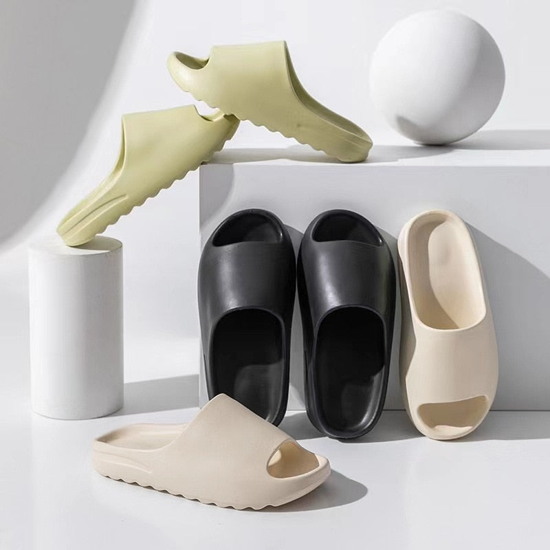 Full Color Thick Platform Modern Unisex Beach Slides