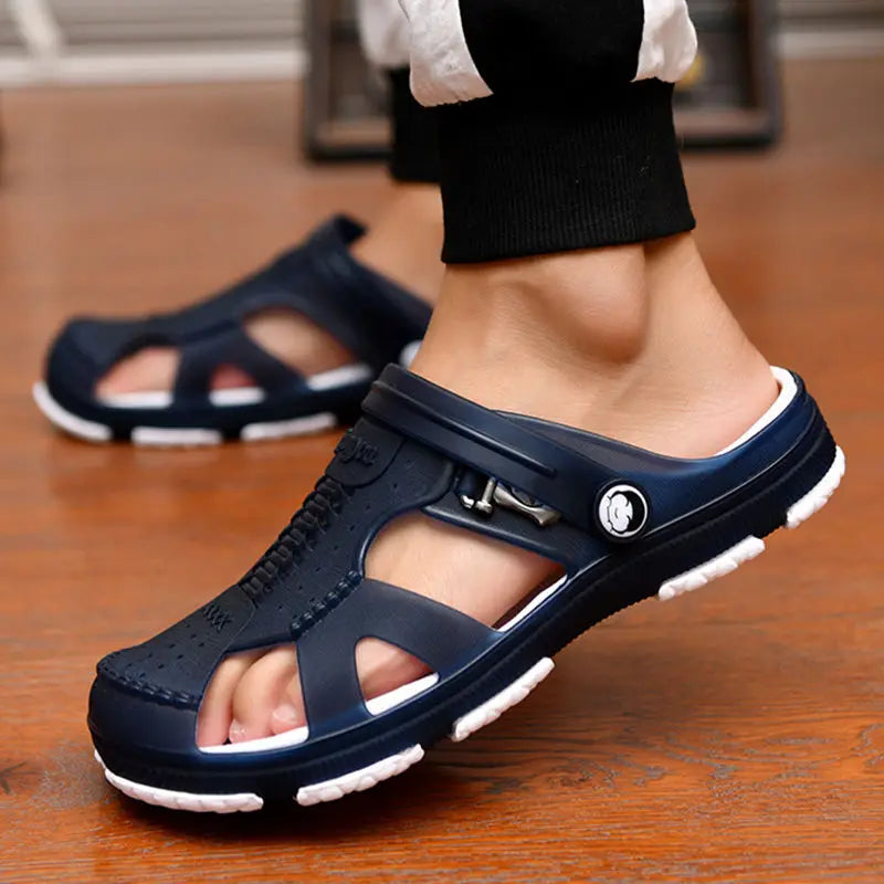 Summer Sandals: Outdoor Beach Indoor Durable Anti-Slip Peep Toe Men's
