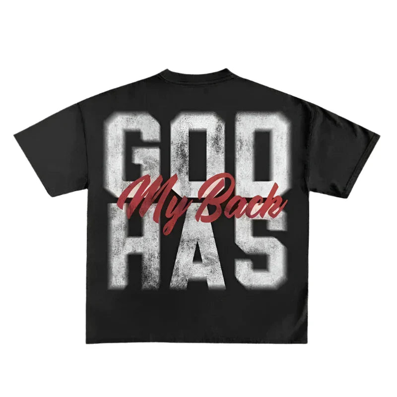 Graphic Tee | God Has My Back Print