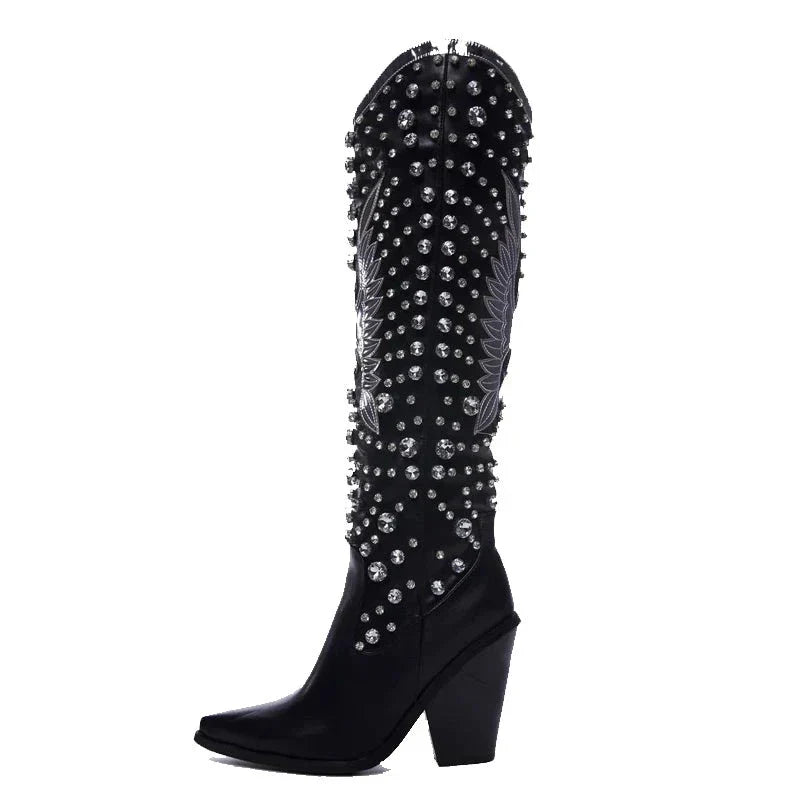 Crystal Western Boots Inspired by Azalea Wang