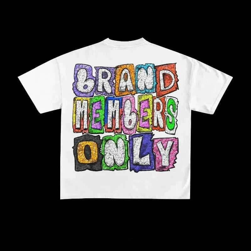 Graphic Print Tops - Oversized Unisex Vintage Clothes
